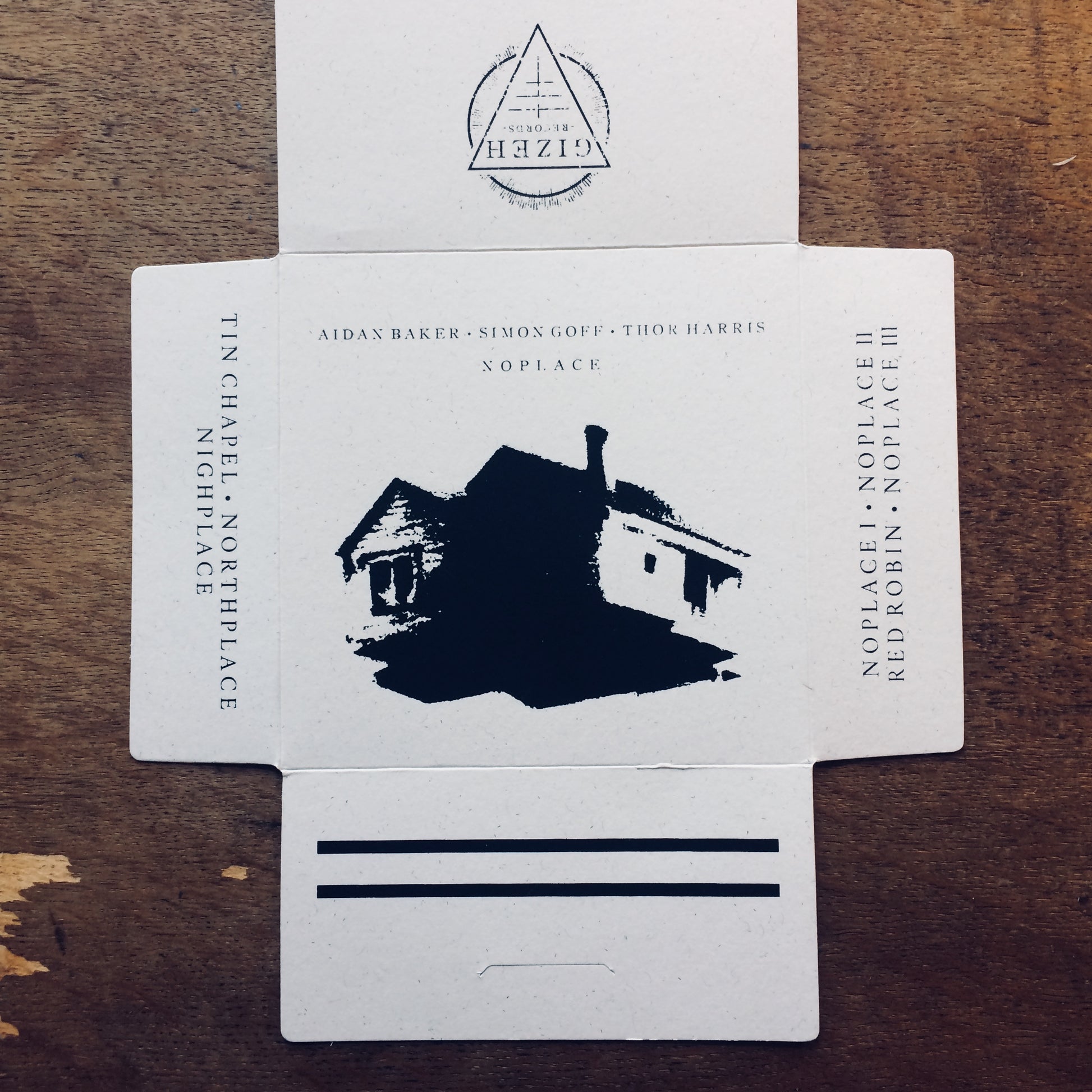 Baker / Goff / Harris - Noplace | Gizeh Records | Packaging by SmilingPaperGhosts